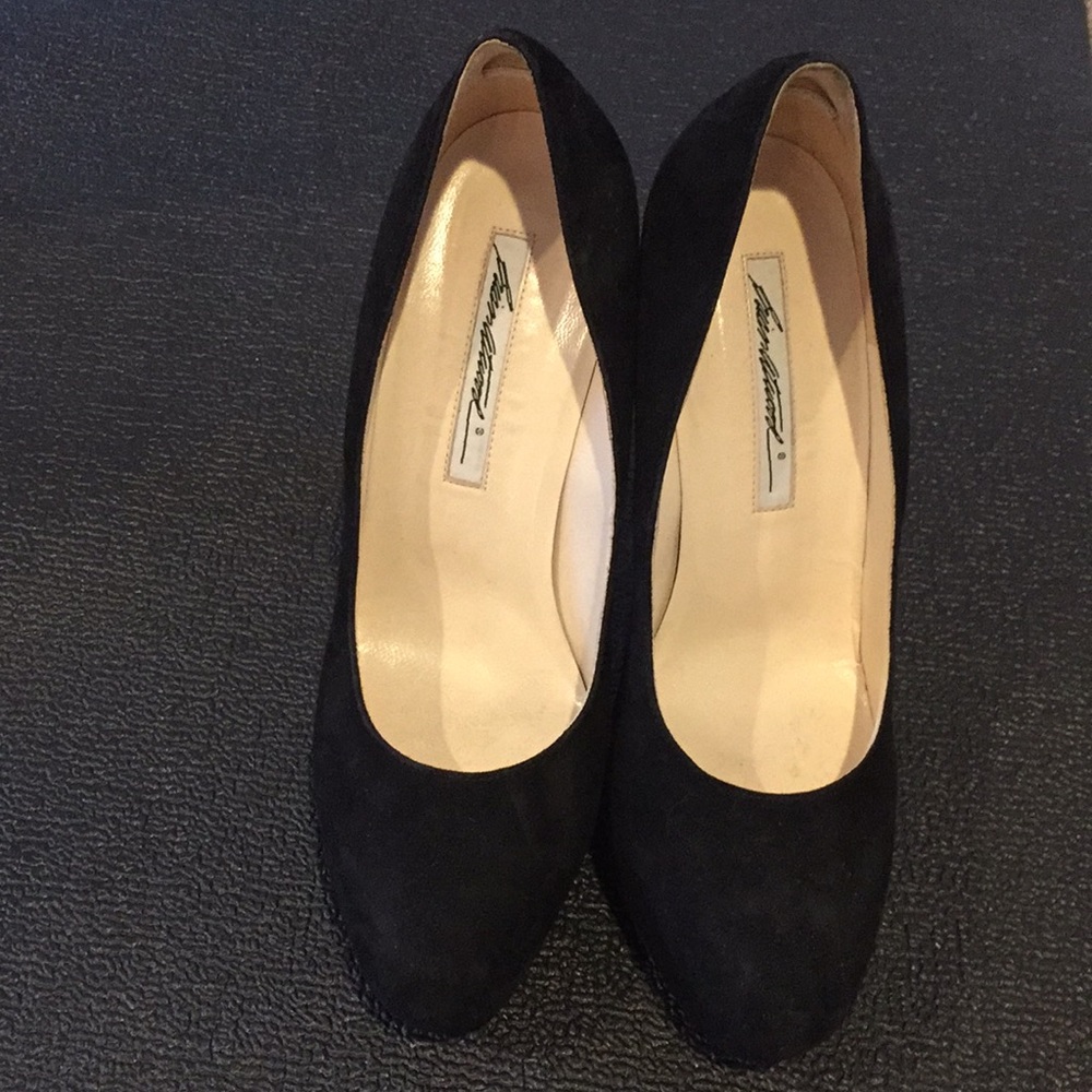 Brian Atwood Black Suede Maniac Pumps